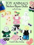Toy Animals Sticker Paper Dolls in Full Color
