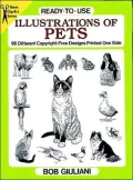 Ready-to-Use Illustrations of Pets: 96 Different Copyright-Free Designs Printed One Side