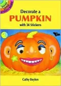 Decorate a Pumpkin with 34 Stickers