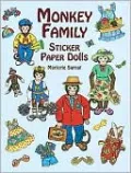 Monkey Family Sticker Paper Dolls