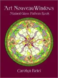 Art Nouveau Windows Stained Glass Pattern Book