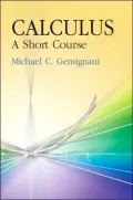Calculus: A Short Course