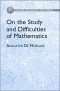 On the Study and Difficulties of Mathematics