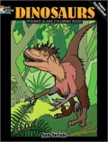 Dinosaurs Stained Glass Coloring Book