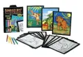 Dinosaurs! Stained Glass Coloring Fun with Markers