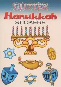 Glitter Hanukkah Stickers