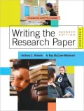 Writing the Research Paper: A Handbook