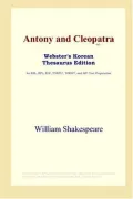 Book cover of Antony and Cleopatra (Webster's Korean Thesaurus Edition)