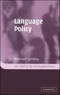 Language Policy: Key Topics In Sociolinguistics