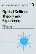 Optical Solitons: Theory and Experiment