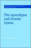The Apocalypse and Semitic Syntax
