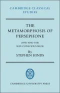 The Metamorphosis of Persephone: Ovid and the Self-conscious Muse