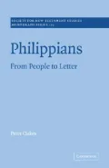 Philippians : From People to Letter