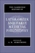 The Cambridge history of later Greek and early medieval philosophy