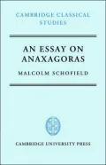 An Essay on Anaxagoras