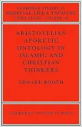 Aristotelian Aporetic Ontology in Islamic and Christian Thinkers