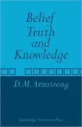 Belief Truth And Knowledge