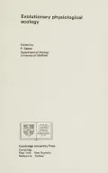 Book cover of Evolutionary Physiological Ecology