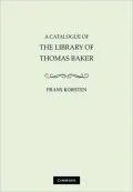 A Catalogue of the Library of Thomas Baker