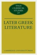 Later Greek Literature