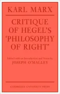 Critique of Hegel's "Philosophy of Right"