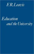 Education and the University