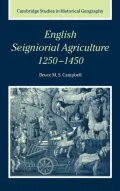 English Seignorial Agriculture, 1250-1450