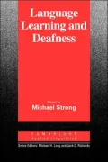 Language Learning and Deafness
