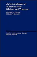 Automorphisms of Surfaces after Nielsen and Thurston