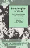 Inducible Plant Proteins Their Biochemistry and Molecular Biology