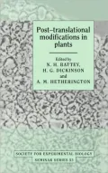 Post-Translational Modifications in Plants