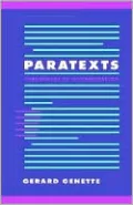 Paratexts: Thresholds of Interpretation