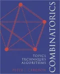 Combinatorics: Topics, Techniques, Algorithms