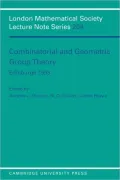 Combinatorial and Geometric Group Theory, Edinburgh, 1993: Proceedings of ICMS Workshop Held at Heriot-Watt University, 23 March to 8 April 1993