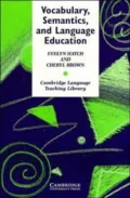 Book cover of Vocabulary, Semantics, and Language Education