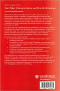Test Taker Characteristics and Test Performance: A Structural Modeling Approach (Studies in Language Testing Series #2)
