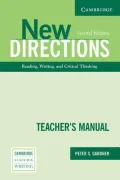 New Directions Teacher's Manual : Reading, Writing and Critical Thinking
