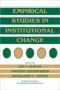 Empirical Studies in Institutional Change
