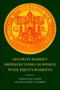 Security Market Imperfections in World Wide Equity Markets