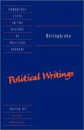 Bolingbroke: Political Writings
