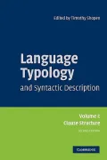 Language Typology and Syntactic Description