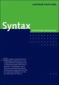 Syntax: A Minimalist Introduction