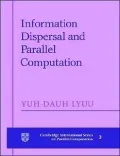 Information Dispersal and Parallel Computation