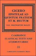 Epistulae Ad Quintum Fratrem et M. Brutum