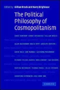 The Political Philosophy of Cosmopolitanism