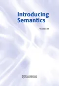 Book cover of Introducing Semantics