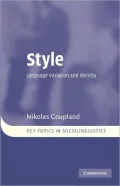Style: Language Variation and Identity