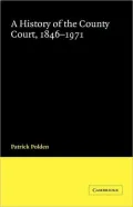 A History of the County Court, 1846-1971