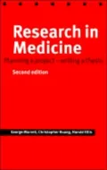 Research in Medicine: Planning a Project - Writing a Thesis