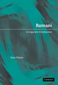 Romani : A Linguistic Introduction